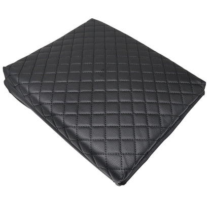 Fits Ford F150 21-23 Black Leather Console Lid Armrest Cover Protector Cushion