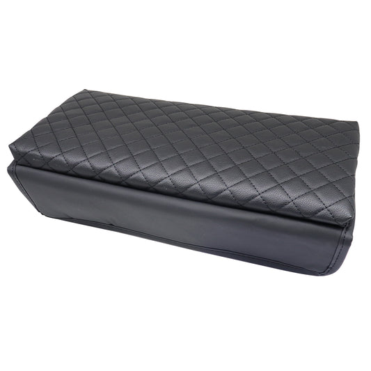 For Nissan Maxima 2009 2010-2014 Center Console Armrest Cover Pad BLACK Leather