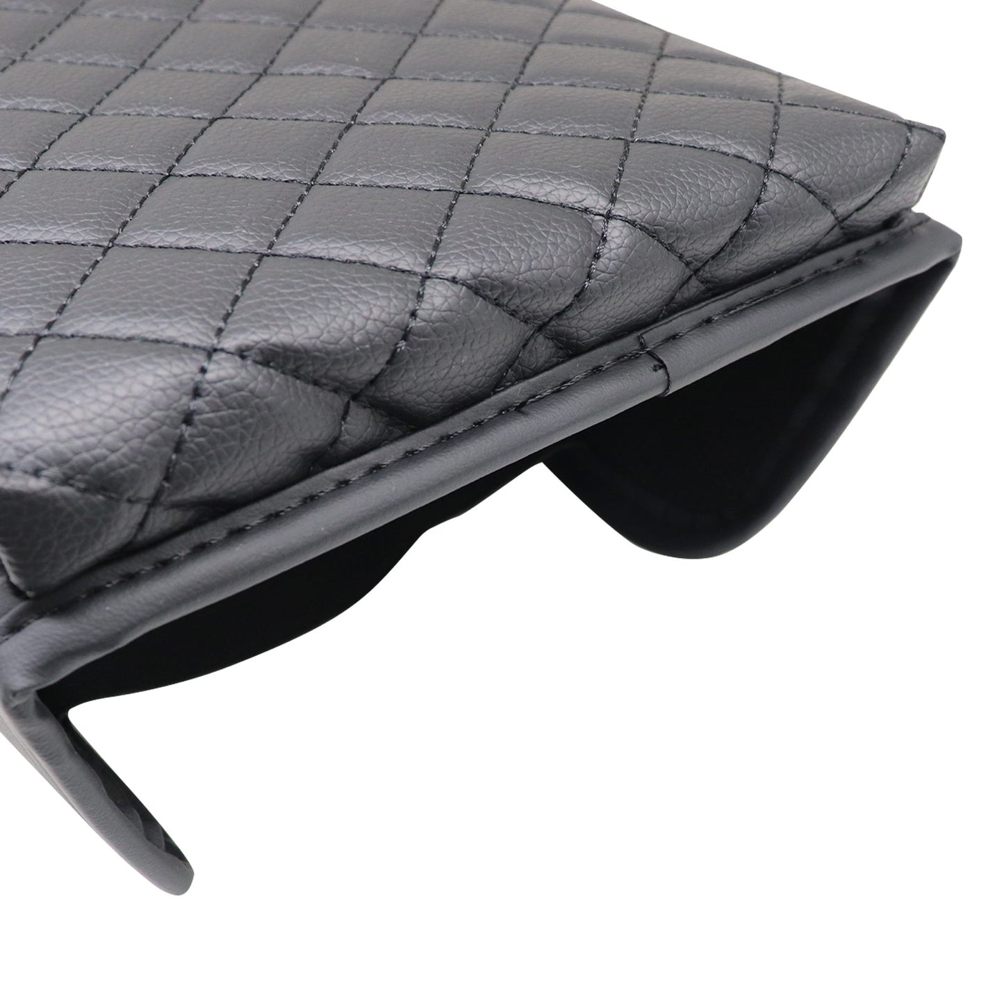For Nissan Maxima 2009 2010-2014 Center Console Armrest Cover Pad BLACK Leather