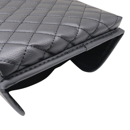 For Nissan Maxima 2009 2010-2014 Center Console Armrest Cover Pad BLACK Leather