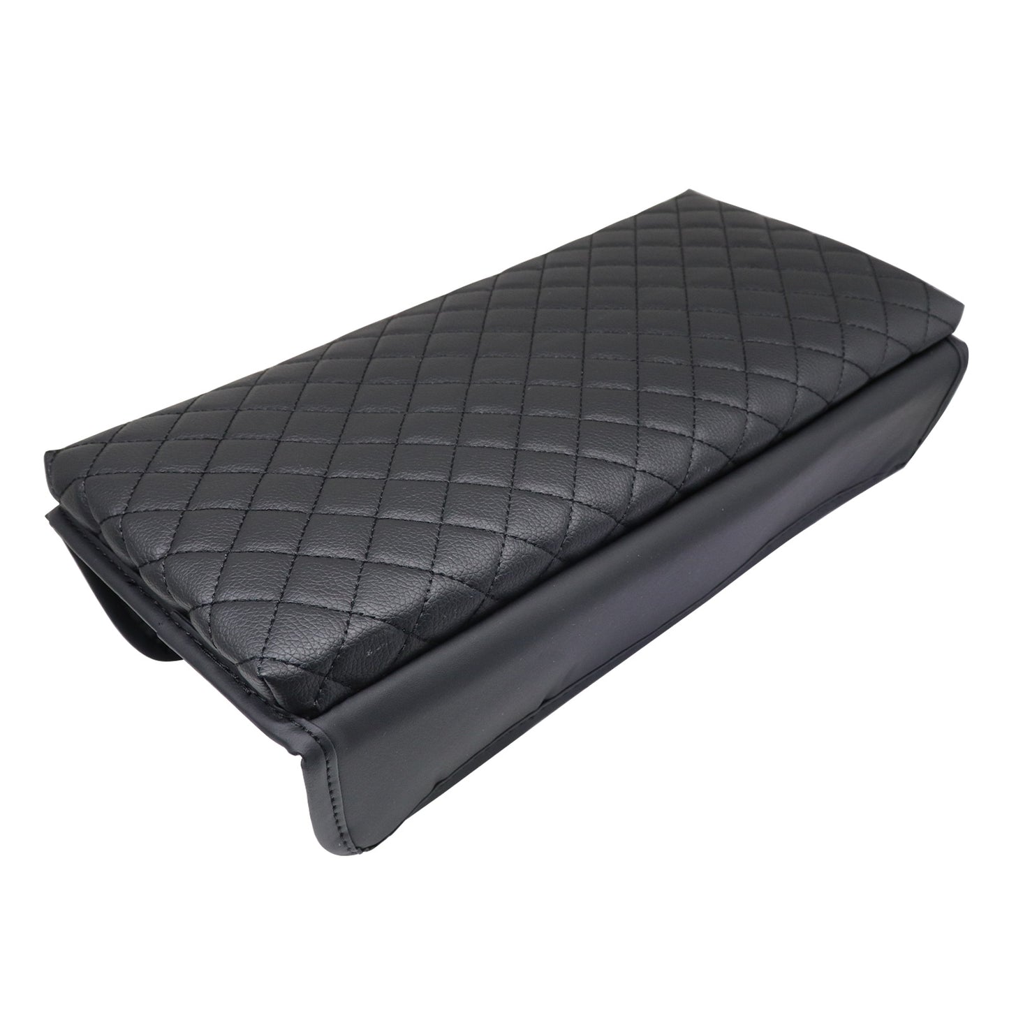 For Nissan Maxima 2009 2010-2014 Center Console Armrest Cover Pad BLACK Leather