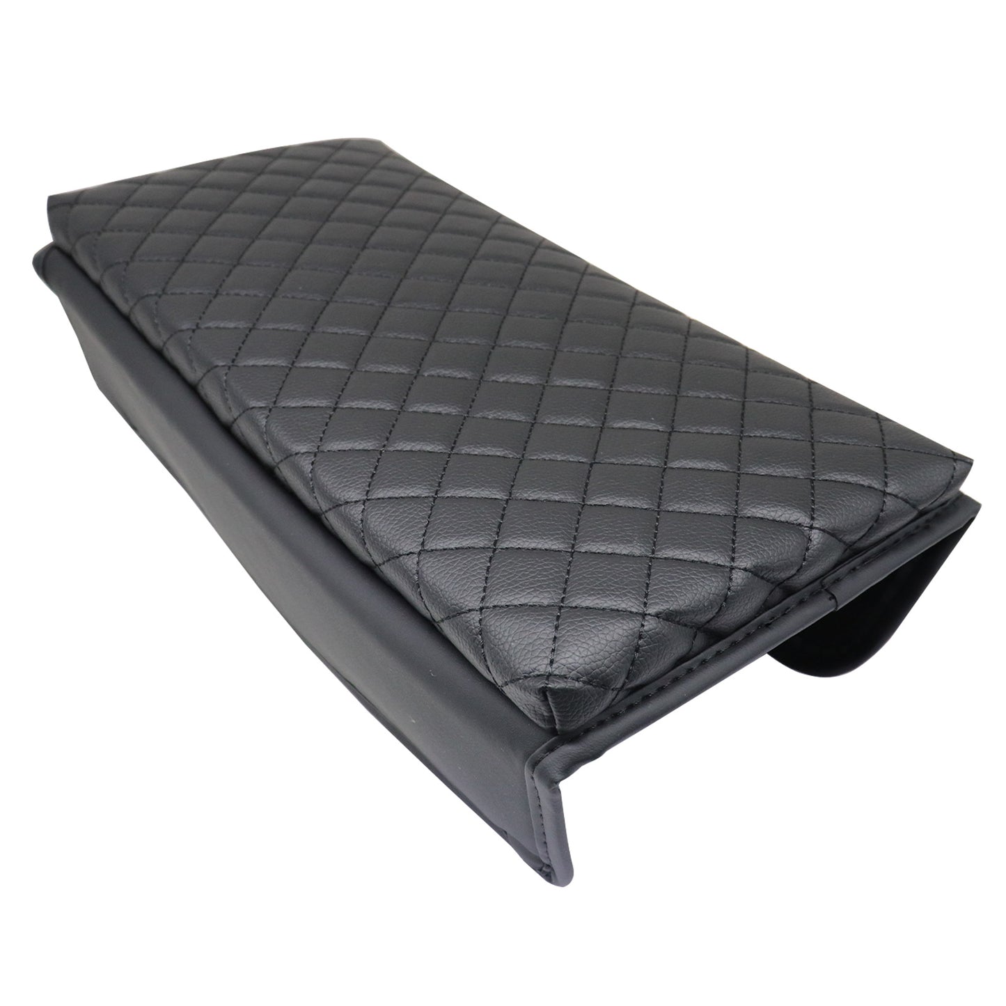 For Nissan Maxima 2009 2010-2014 Center Console Armrest Cover Pad BLACK Leather