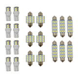 20x Combo LED car Interior Dome Map Door License Plate Lights White