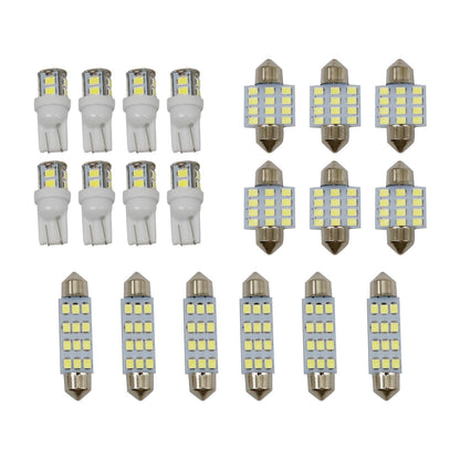 20x Combo LED car Interior Dome Map Door License Plate Lights White