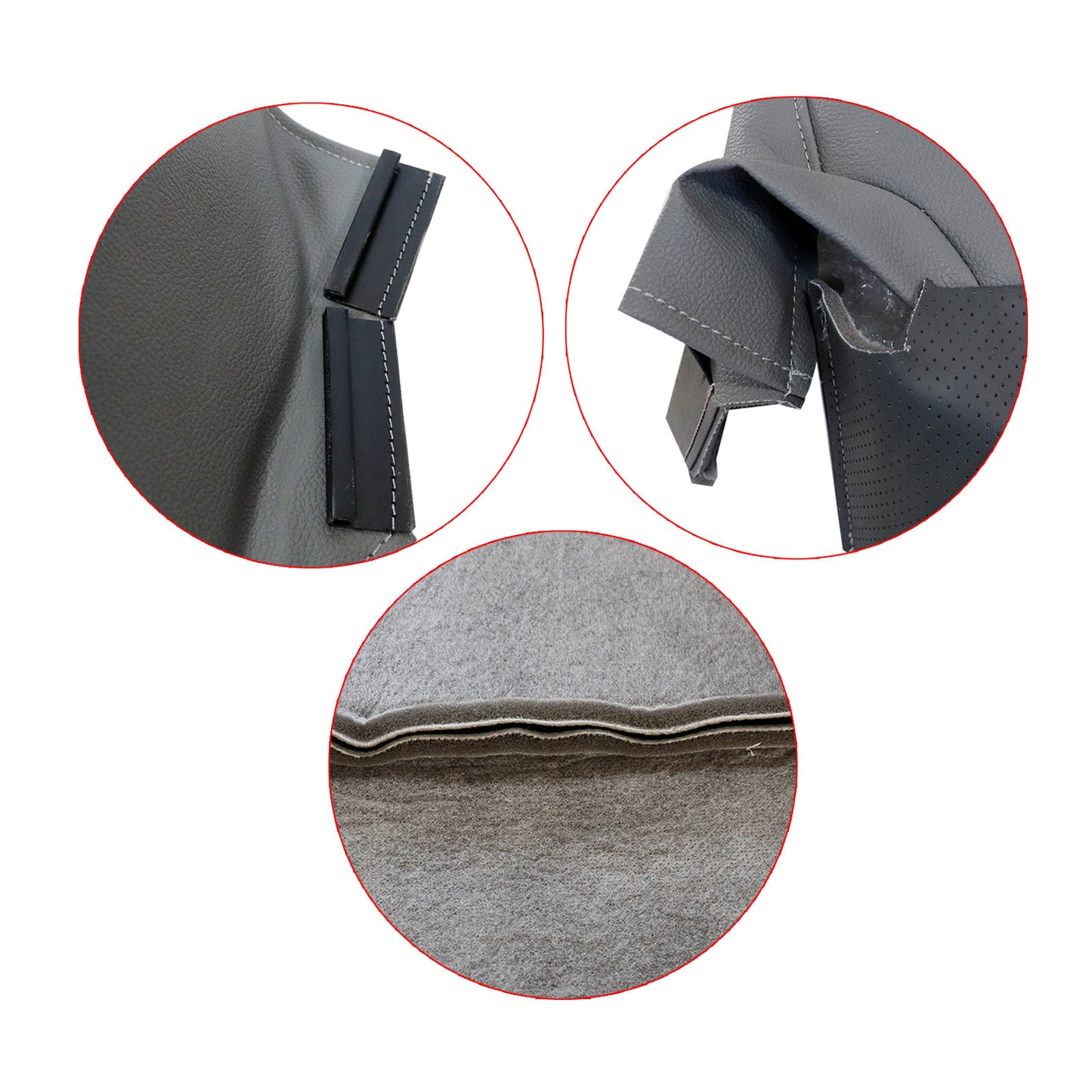 For 1999-2002 Ford F250 F350 Super Duty Replacement Bench Bottom Seat Cover Gray