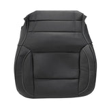 Driver Side Bottom Leather Seat Cover Black Perforated For 2014-2019 GMC sierra