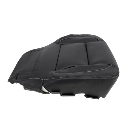 Driver Side Bottom Seat Cover Jet Black For Chevy Suburban GMC Sierra 2014-2019