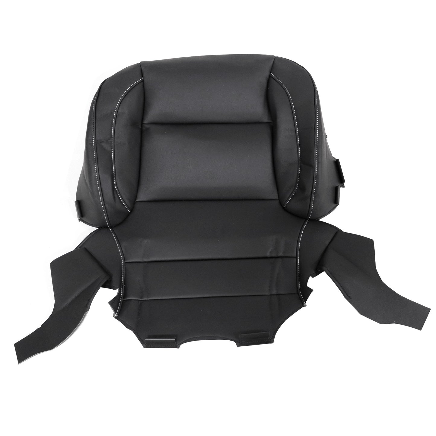 Driver Side Bottom Seat Cover Jet Black For Chevy Suburban GMC Sierra 2014-2019