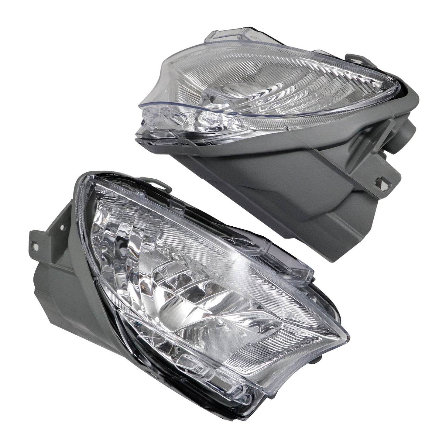 Left+Right Clear Front Bumper Fog Light Lamp For Lexus LS460 2007-2009
