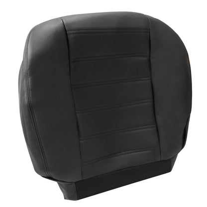 2003 2004 2005 2006 2007 For Hummer H2 Driver Bottom Leather Seat Cover Black