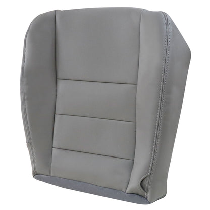 For 2002-2007 Ford F250 F350 Super Duty Driver Bottom Leather Seat Cover Gray