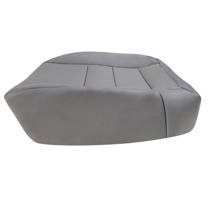 For 2002-2007 Ford F250 F350 Super Duty Driver Bottom Leather Seat Cover Gray
