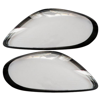 2x Car Front Headlight Lens Cover Shell For Porsche Boxster Cayman 981 2014-2016