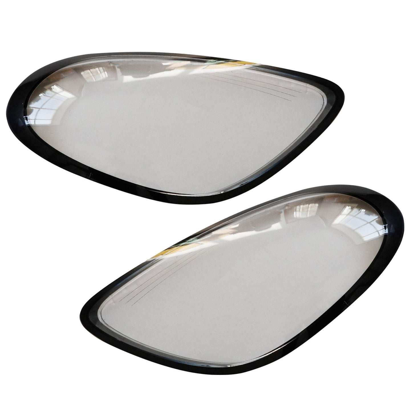 2x Car Front Headlight Lens Cover Shell For Porsche Boxster Cayman 981 2014-2016