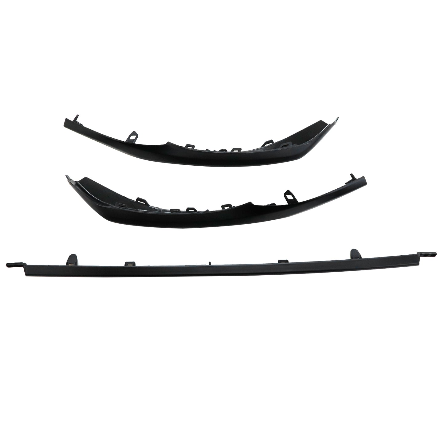 Fits For Toyota Camry SE XSE 2021-2024  Black Front Lower Trim Molding Set 3pcs