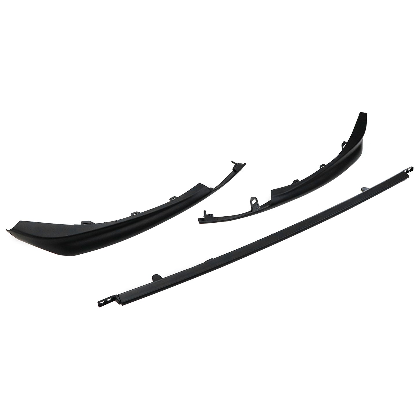 Fits For Toyota Camry SE XSE 2021-2024  Black Front Lower Trim Molding Set 3pcs