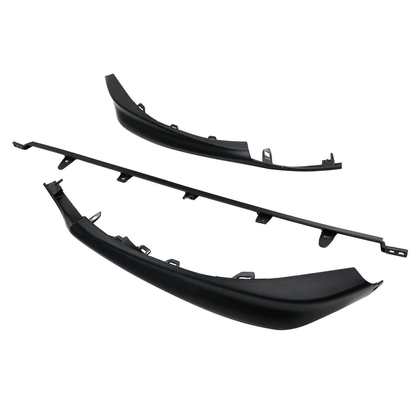 Fits For Toyota Camry SE XSE 2021-2024  Black Front Lower Trim Molding Set 3pcs