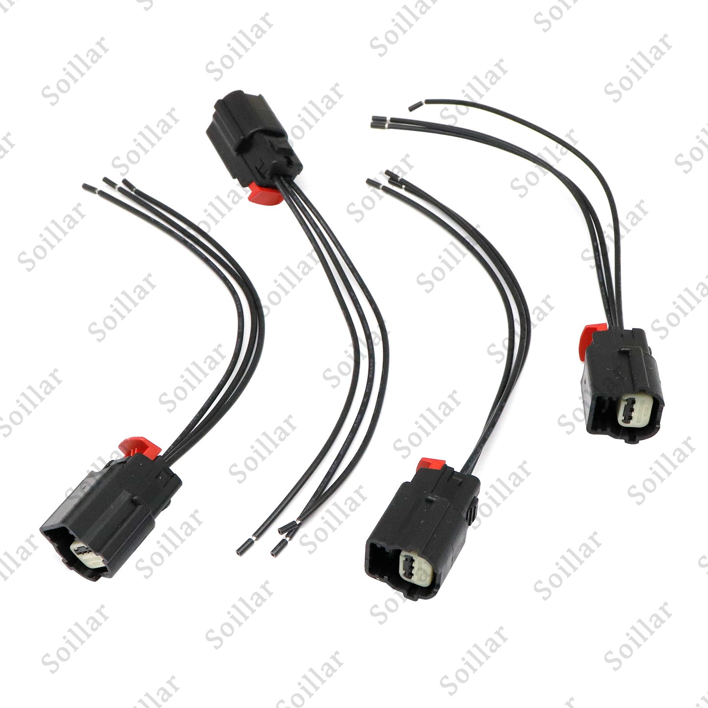 4PCS Parking Assist Sensor Connector Plug Pigtail For Buick Chevrolet GMC 14-22
