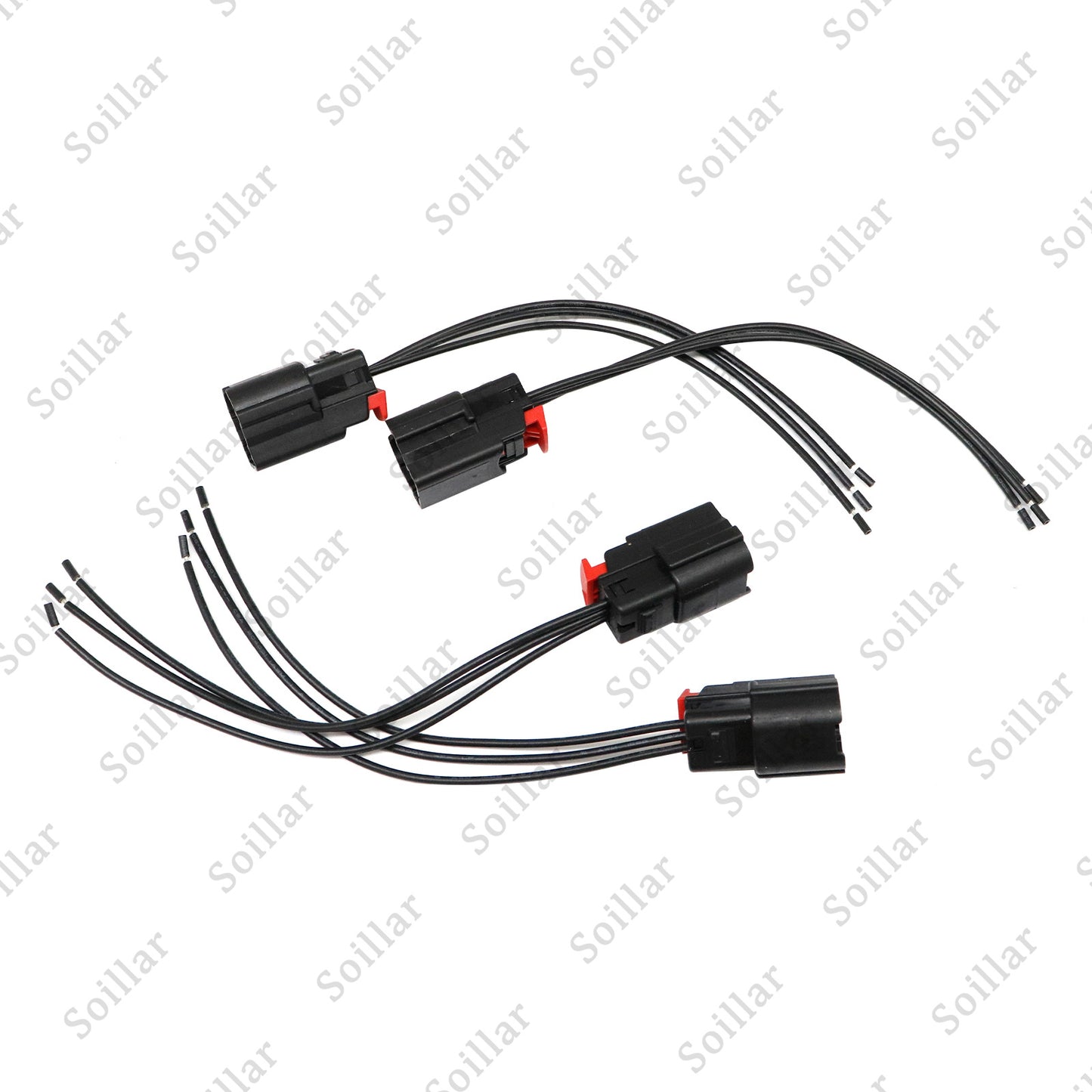 4PCS Parking Assist Sensor Connector Plug Pigtail For Buick Chevrolet GMC 14-22