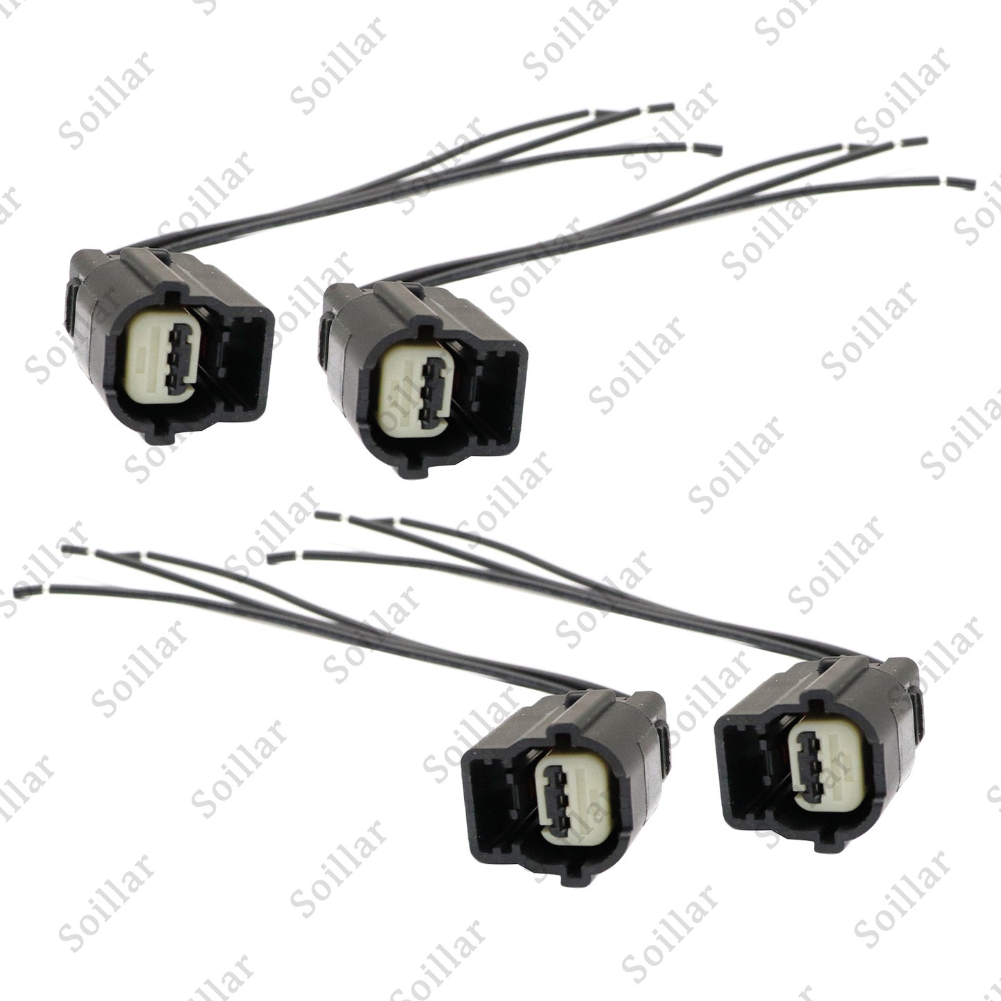 4PCS Parking Assist Sensor Connector Plug Pigtail For Buick Chevrolet GMC 14-22