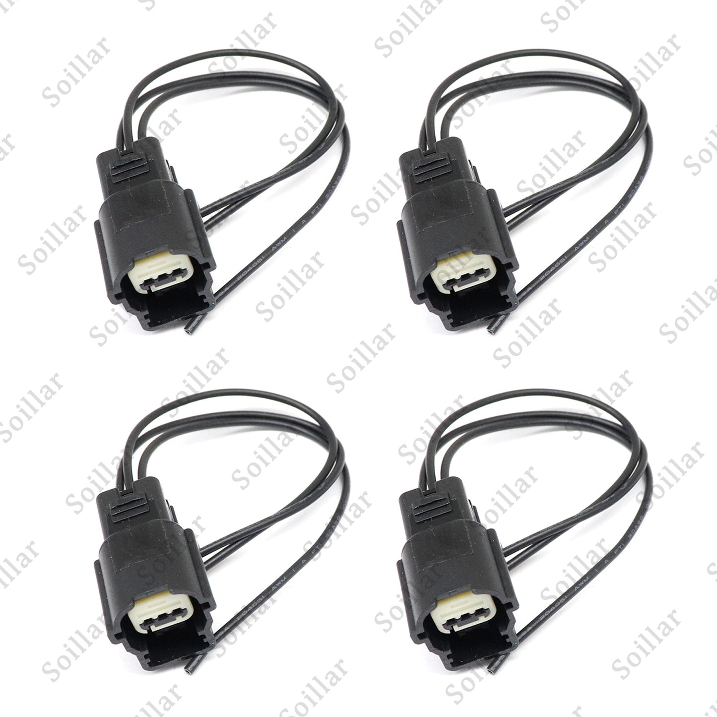 4PCS Parking Assist Sensor Connector Plug Pigtail For Buick Chevrolet GMC 14-22
