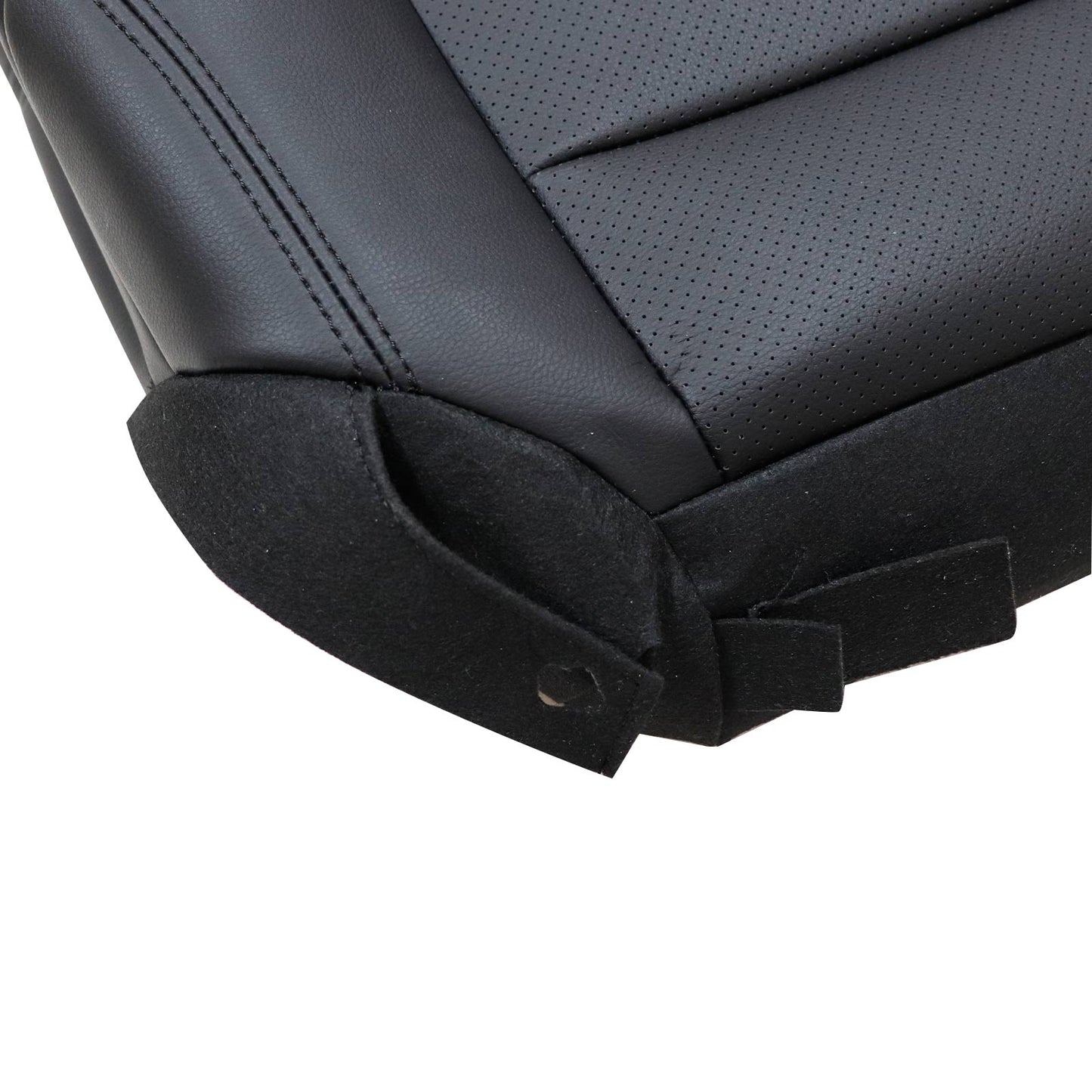 Passenger Bottom Replacement Perforated Seat Cover Black For 13-17 Honda Accord