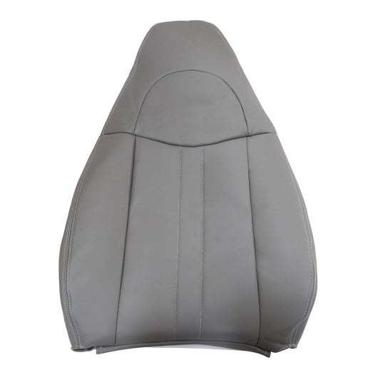 For 2003-2014 Chevy Express & GMC Savana Driver Side Top Leather Seat Cover Gray