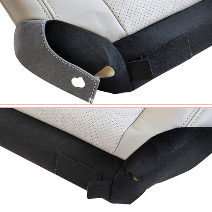 Passenger Bottom Replacement Perforated Seat Cover Gray For 13-17 Honda Accord
