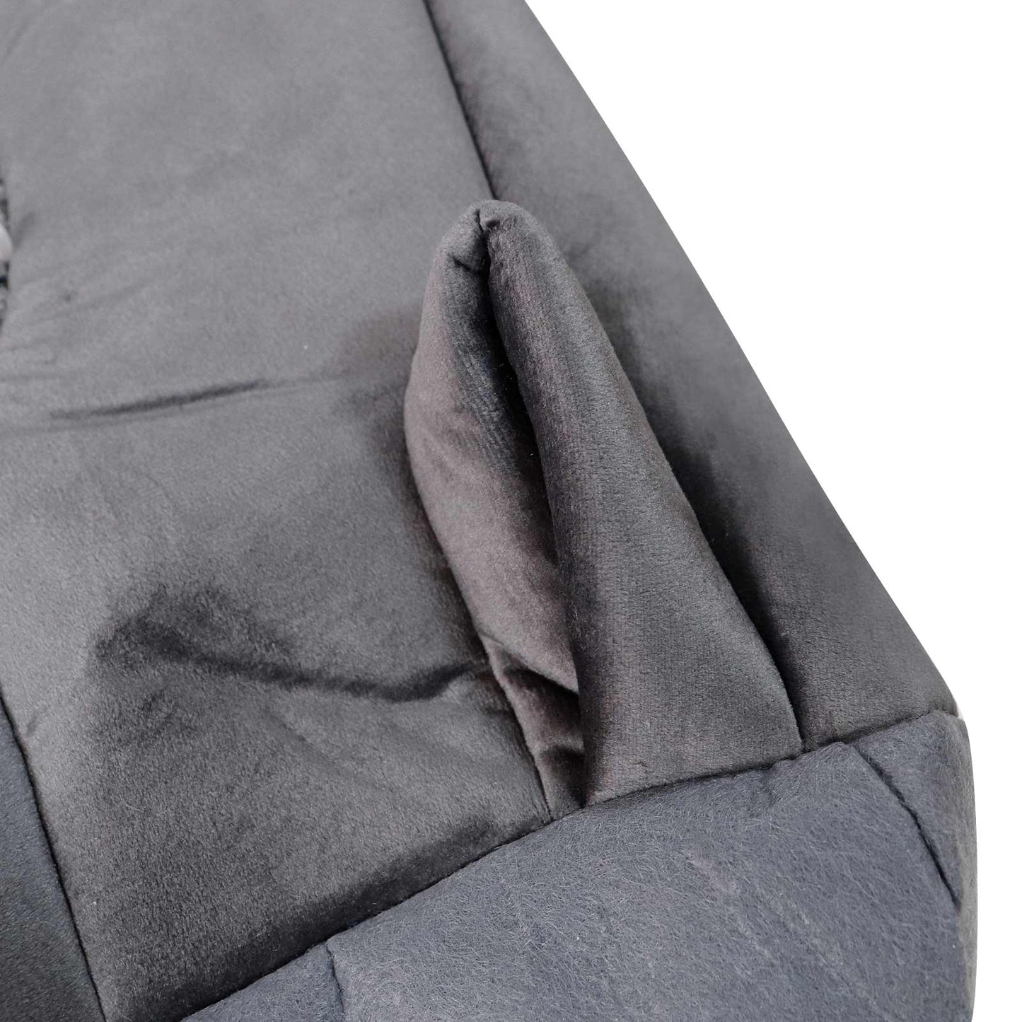 For 2001 2002 2003 Ford F-150 XL Lariat Driver Bottom Cloth Seat Cover Drak Gray