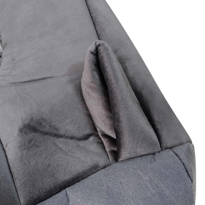 For 2001 2002 2003 Ford F-150 XL Lariat Driver Bottom Cloth Seat Cover Drak Gray