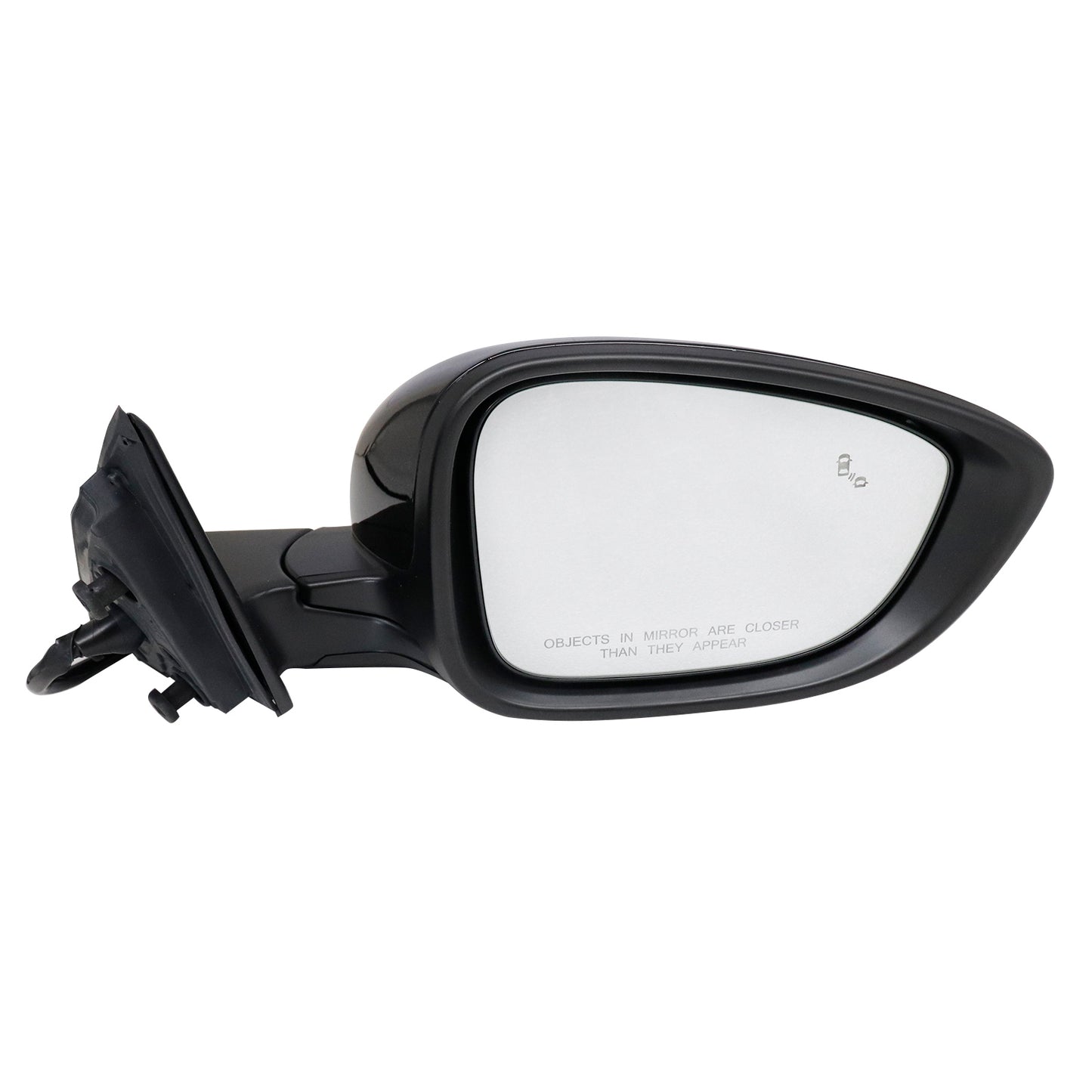 Fit Honda Accord 2023-24 7Pins Passenger RH Black Side Mirror Heated Blind Spot