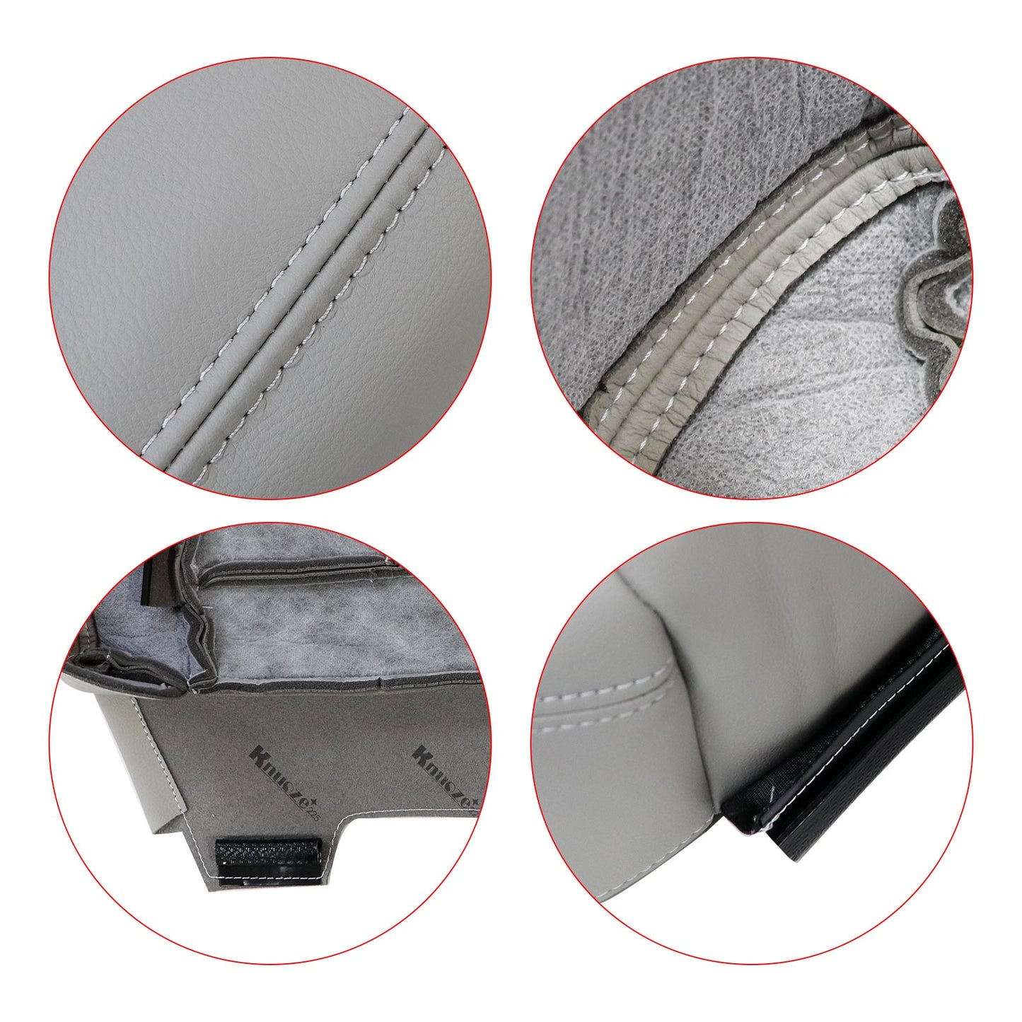 Fits 2011-16 Chrysler Town & Country Driver Side Lower Seat Cover ( Gray )