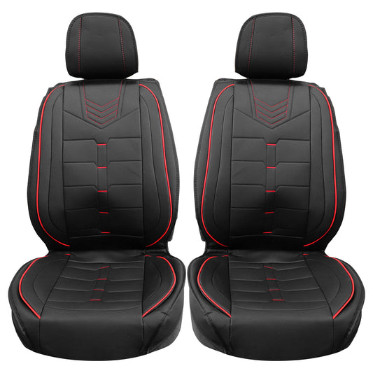 Pu Leather Car 5-Seat Covers Black For Toyota Tacoma Crew Cab 4-Door 2007-2023
