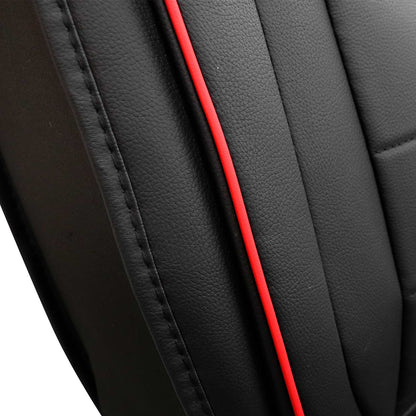 Pu Leather Car 5-Seat Covers Black For Toyota Tacoma Crew Cab 4-Door 2007-2023