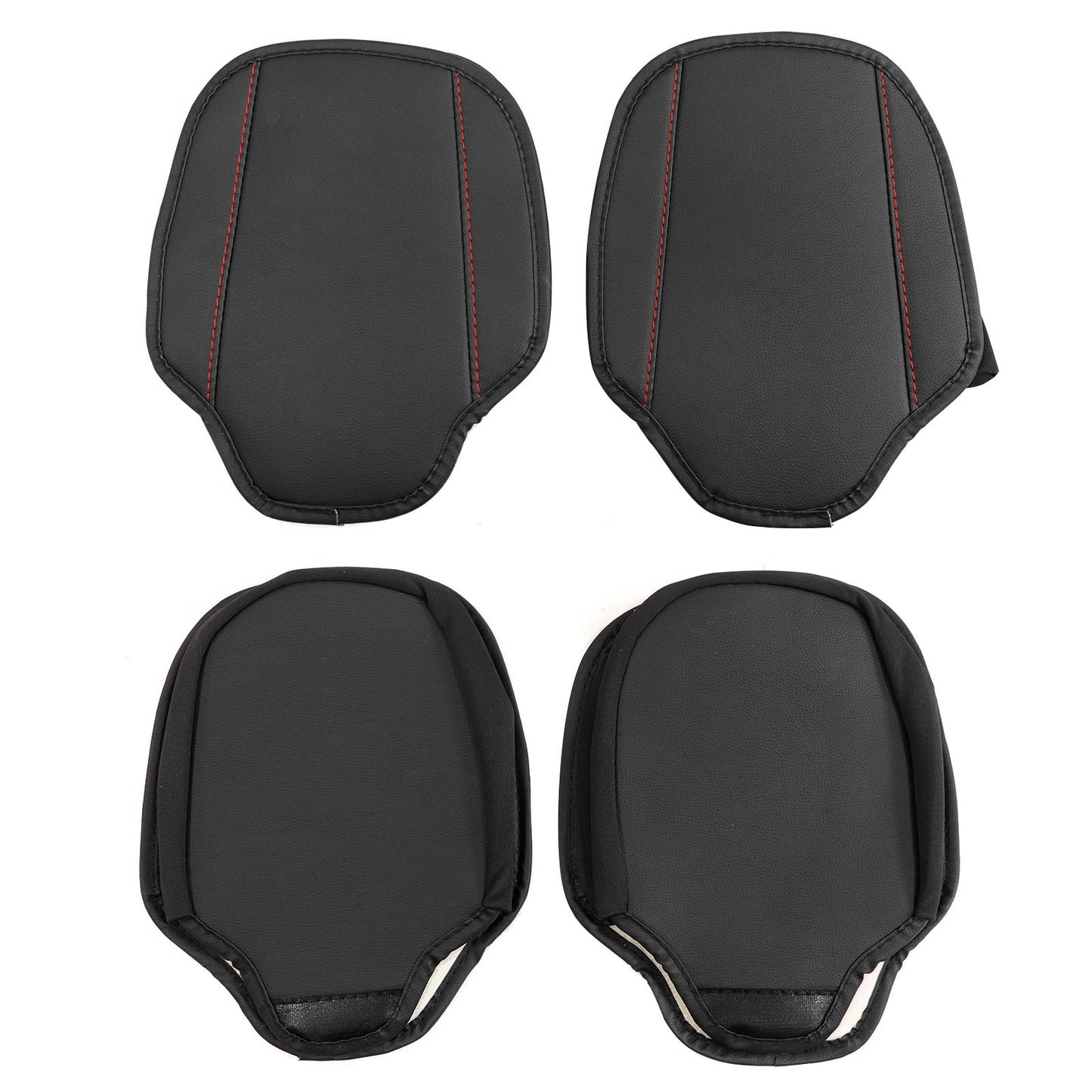 Pu Leather Car 5-Seat Covers Black For Toyota Tacoma Crew Cab 4-Door 2007-2023