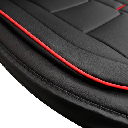 Pu Leather Car 5-Seat Covers Black For Toyota Tacoma Crew Cab 4-Door 2007-2023