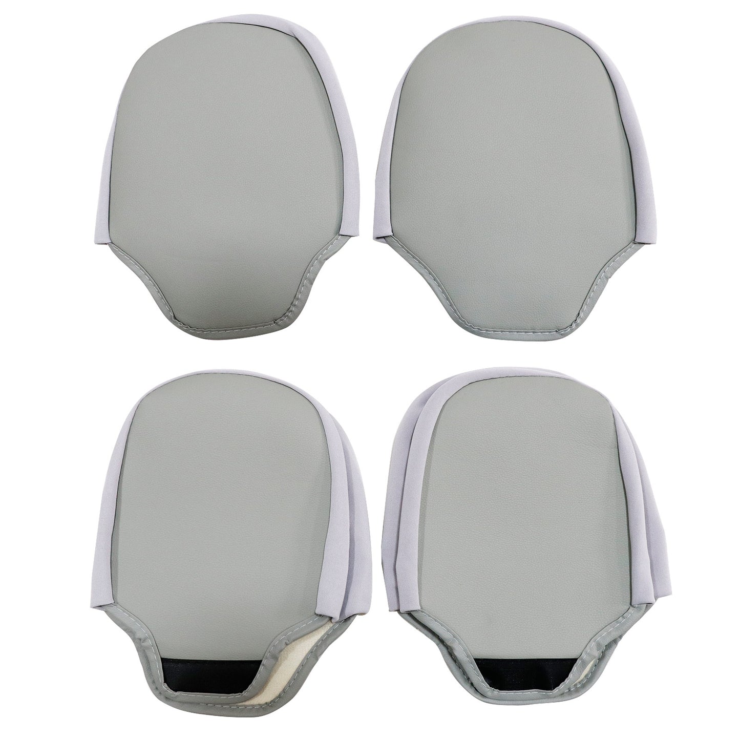 PU Leather Seat Covers Full Set Front & Rear Cushion For Toyota Camry Gray