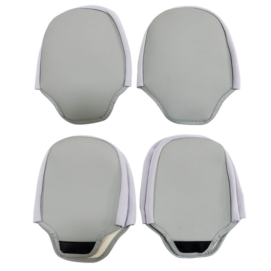 PU Leather Seat Covers Full Set Front & Rear Cushion For Toyota Camry Gray