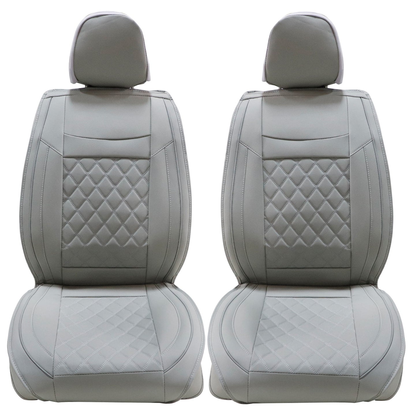 PU Leather Seat Covers Full Set Front & Rear Cushion For Toyota Camry Gray