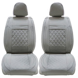 PU Leather Seat Covers Full Set Front & Rear Cushion For Toyota Camry Gray