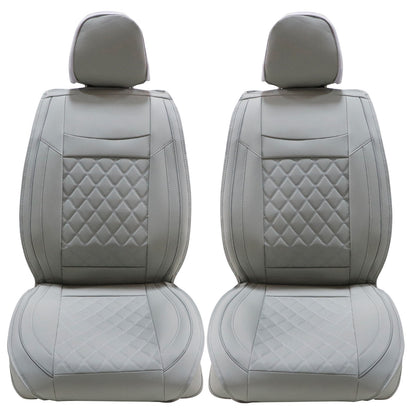 PU Leather Seat Covers Full Set Front & Rear Cushion For Toyota Camry Gray