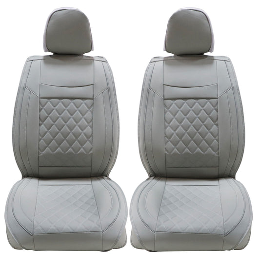 PU Leather Seat Covers Full Set Front & Rear Cushion For Toyota Camry Gray