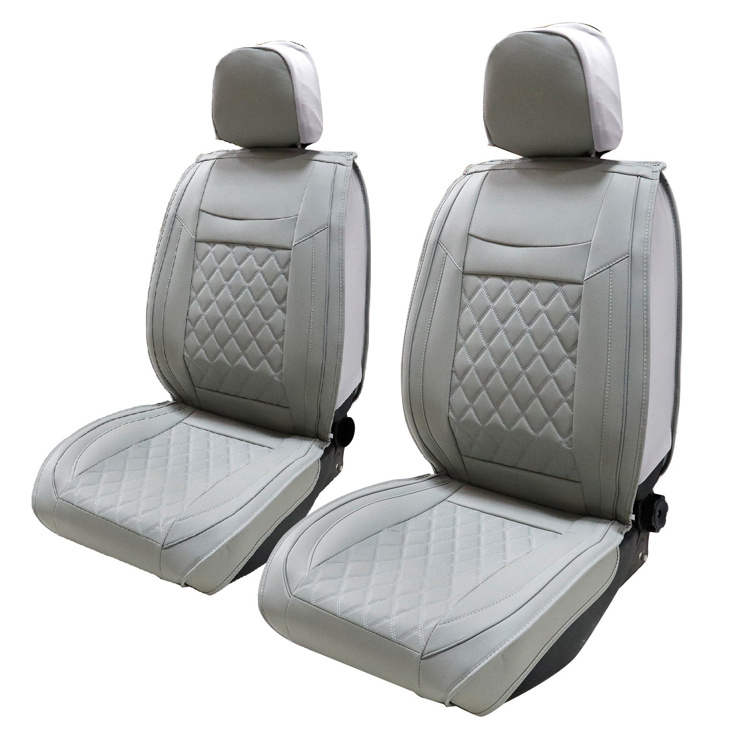 PU Leather Seat Covers Full Set Front & Rear Cushion For Toyota Camry Gray