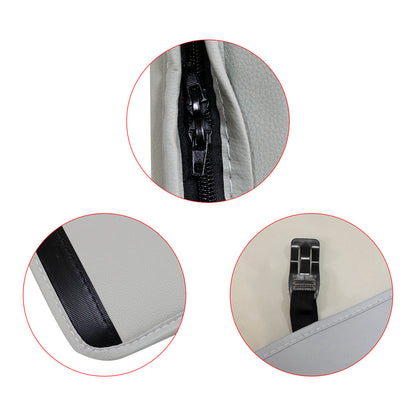 PU Leather Seat Covers Full Set Front & Rear Cushion For Toyota Camry Gray