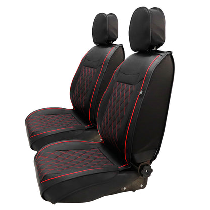 PU Leather Seat Covers Full Set Front & Rear Cushion For Mitsubishi Outlander