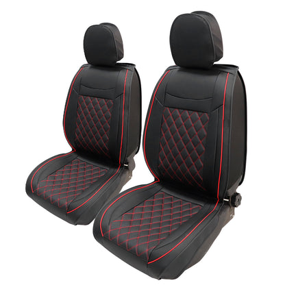 PU Leather Seat Covers Full Set Front & Rear Cushion For Mitsubishi Outlander