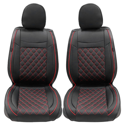 PU Leather Seat Covers Full Set Front & Rear Cushion For Mitsubishi Outlander