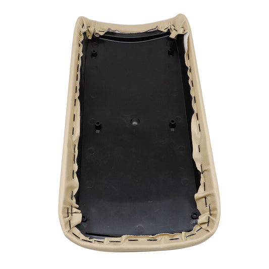 Center Console Lid Box Cover Armrest Pad Replace For 2006-11 Honda Civic Beige
