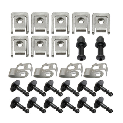 26X For AUDI A4 B8 A5 Q5 Undertray Engine Under Cover Fixing Clips Screw Kit