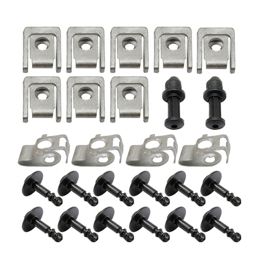 26X For AUDI A4 B8 A5 Q5 Undertray Engine Under Cover Fixing Clips Screw Kit